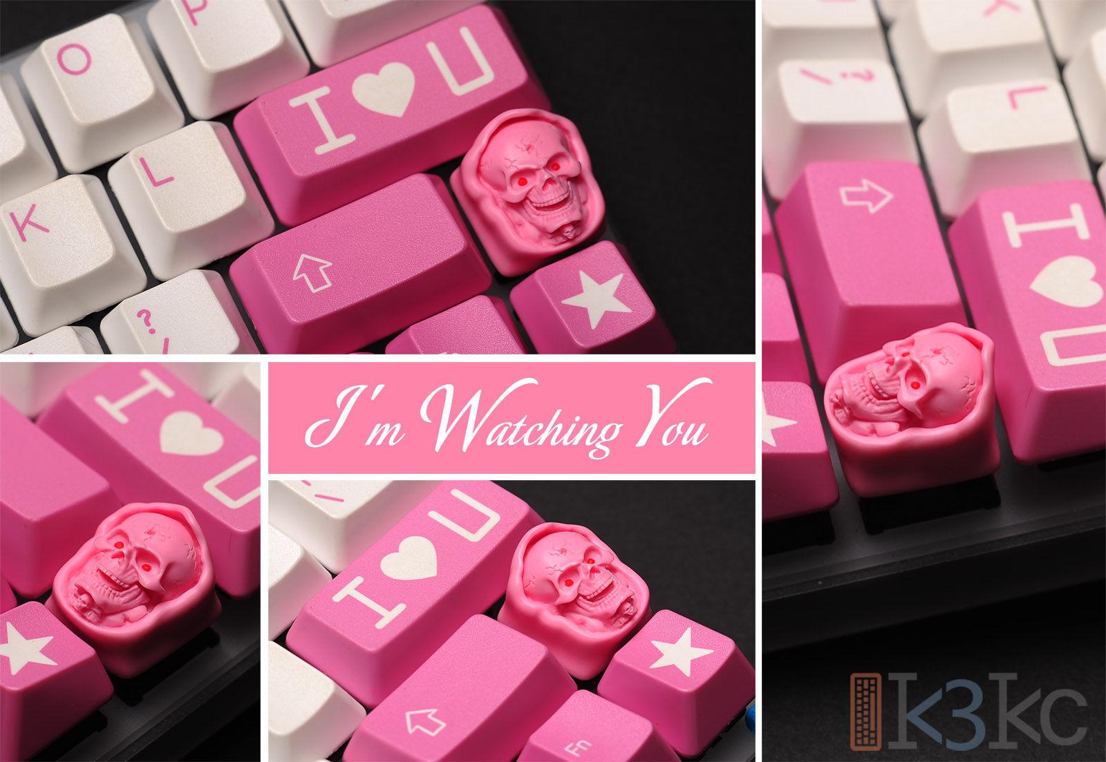 Pink Reaper Vintage keycap